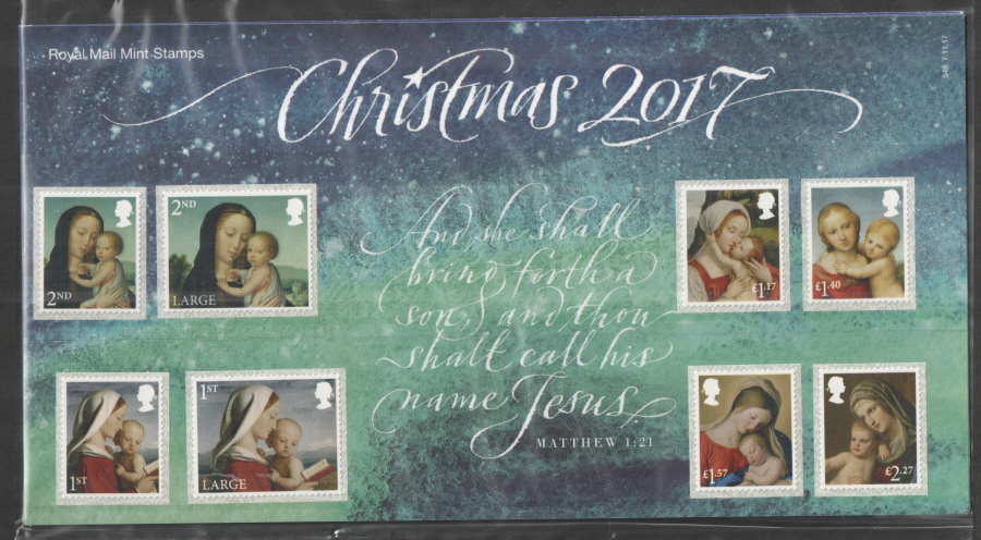 (image for) 2017 Christmas Royal Mail Presentation Pack 548 - Click Image to Close